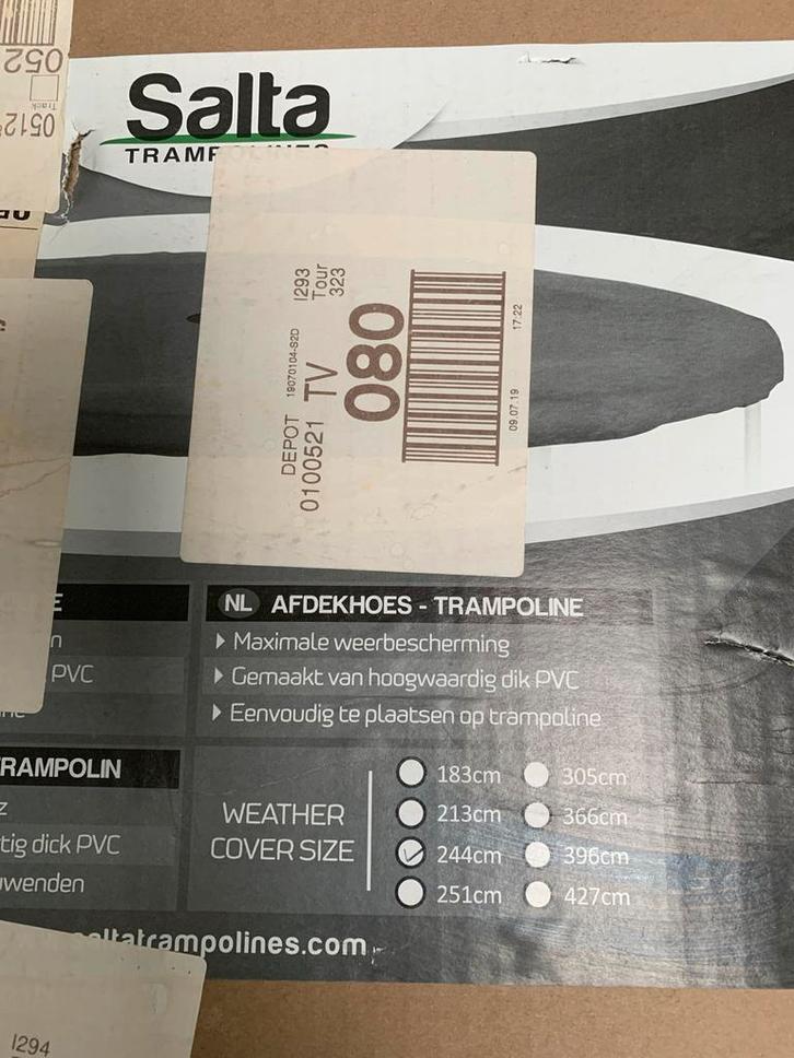 Salta Trampolinehoes 244 cm - Zo goed als nieuw, Kinderen en Baby's, Speelgoed | Buiten | Trampolines, Zo goed als nieuw, Ophalen of Verzenden