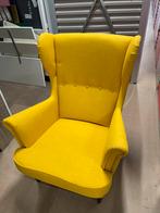 IKEA STRANDMON, fauteuil, geel, Huis en Inrichting, Fauteuils, Gebruikt, Ophalen