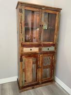 Houten kast met deuren en lades, Huis en Inrichting, Kasten | Vitrinekasten, Ophalen, Gebruikt, 50 tot 100 cm, Met lade(s)