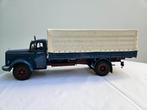 Mercedes Benz L 6600 canvas truck, blauw (Minichamps, 1:18), Hobby en Vrije tijd, Modelauto's | 1:18, Ophalen, Zo goed als nieuw