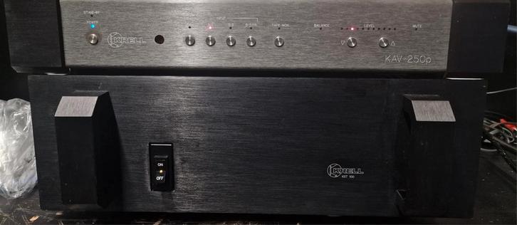 Krell KAV 250p met een Krell KST 100 eindtrap, Audio, Tv en Foto, Versterkers en Receivers, Overige merken, Ophalen