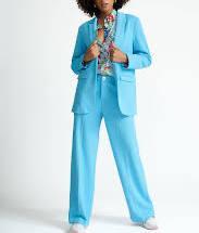 Pom Amsterdam Dreamy Blue Pak Nieuw!, Kleding | Dames, Broeken en Pantalons, Nieuw, Maat 38/40 (M), Blauw, Lang, Ophalen of Verzenden