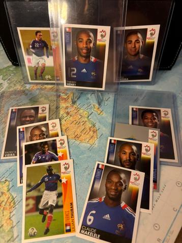 Gehele Frankrijk Panini Euro 2008 (Henry, Ribery, Benzema) beschikbaar voor biedingen