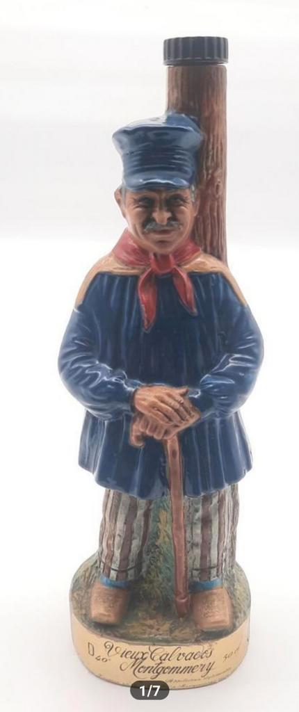 Vintage keramieke Vieux Calvados Montgommery beeld fles, Antiek en Kunst, Antiek | Keramiek en Aardewerk, Ophalen of Verzenden