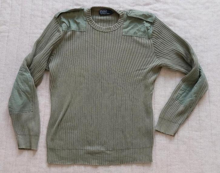 RALPH LAUREN POLO Vintage Legertrui XL Groen Designer Bear, Kleding | Heren, Truien en Vesten, Gedragen, Maat 56/58 (XL), Groen