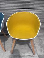 1 HAY design eetkamerstoel geel gestoffeerd, Huis en Inrichting, Stoelen, Ophalen, Zo goed als nieuw, Overige kleuren, Eén