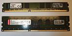 2x Kingston 8GB DDR3 DIMM, Computers en Software, Ophalen of Verzenden, Zo goed als nieuw, DDR3, Desktop