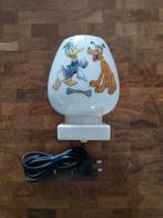 Vintage Disney Wandlamp - Donald Duck & Pluto, Gebruikt, Vintage, Ophalen of Verzenden, Glas