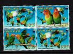 malawi 2009 pf wwf serie agapornis papegaaien vogels birds, Verzenden, Postfris, Dier of Natuur