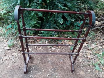 Brocante houten wasdroogrek, droogrekje, wasrekje,  beschikbaar voor biedingen