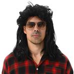 Pruik zwart Carnaval, Verzenden, Nieuw, Carnaval