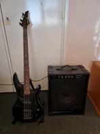 Samick basgitaar met Samick SM-25B versterker, Ophalen of Verzenden, Gebruikt, Minder dan 50 watt