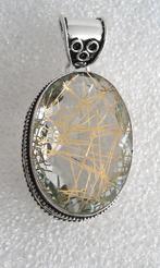 hanger gouden Rutiel,925 zilver, Sieraden, Tassen en Uiterlijk, Overige voorstellingen, Verzenden, Nieuw, Met edelsteen