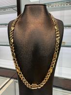 Prachtige 14 karaats gouden cuban ketting | unieke schakel, Sieraden, Tassen en Uiterlijk, Ophalen of Verzenden, Nieuw, Goud
