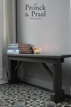 Nieuw gemaakt bankje in brocante stijl taupe*Pronck & Praal*, Ophalen of Verzenden
