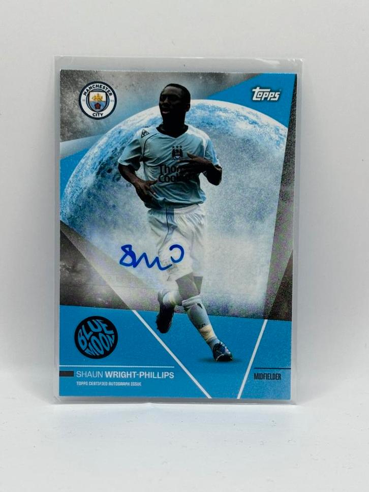 Shaun Wright Phillips - Topps Teamset - Auto - Manchester, Verzamelen, Sportartikelen en Voetbal, Zo goed als nieuw, Poster, Plaatje of Sticker