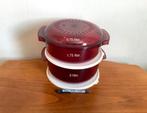 Tupperware MicroPlus MicroCook 5 delig 0.75/ 1.75/ 3 liter., Ophalen of Verzenden, Zo goed als nieuw, Schaal