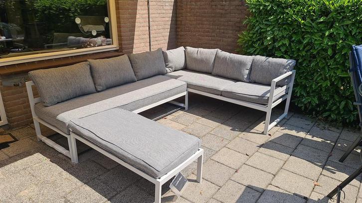 Lanterfant Stijn loungeset 6 personen, Tuin en Terras, Tuinsets en Loungesets, Zo goed als nieuw, Aluminium, Bank, Ophalen of Verzenden