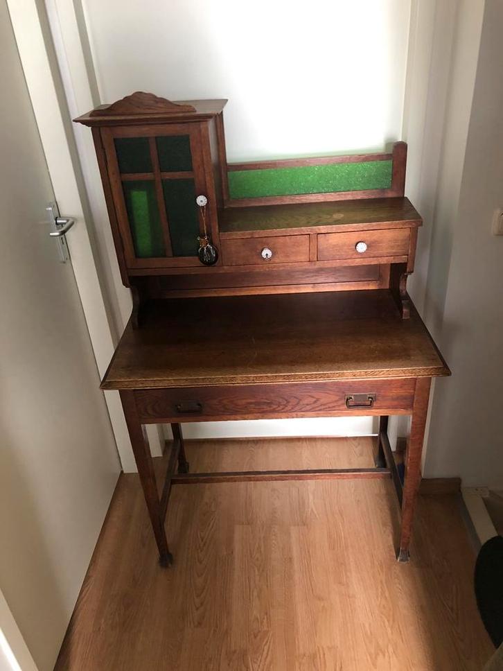 Leuk houten dressoirmeubel cq bureautafeltje, Huis en Inrichting, Kasten | Secretaires, Gebruikt, Ophalen
