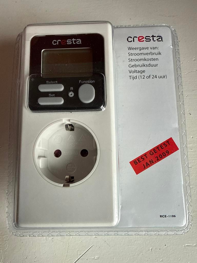 NIEUW Cresta Stroomverbruik Meter model RCE-1106, Ophalen of Verzenden, Nieuw, Overige typen