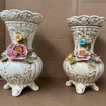 Italiaanse Bassano Bloemen Vazen - Vintage Set.WD-026 beschikbaar voor biedingen