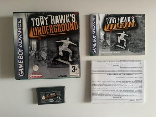 GBA Tony Hawk’s Undergroud CIB, Spelcomputers en Games, Games | Nintendo Game Boy, Zo goed als nieuw, Sport, 1 speler, Vanaf 3 jaar