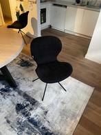 Design eetkamerstoelen 4x Zuiver OMG - zwart - goede staat, Huis en Inrichting, Stoelen, Ophalen, Gebruikt, Zwart, Vier