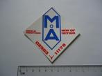sticker oud Man Action disco drive in hoofddorp vintage, Verzamelen, Stickers, Verzenden, Zo goed als nieuw