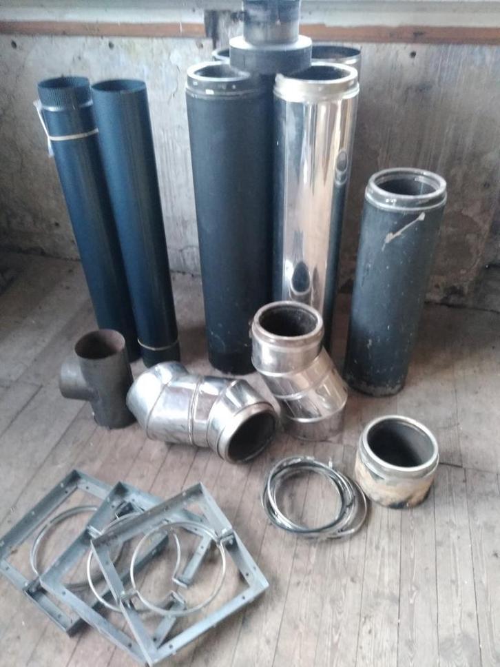 Kachel pijp, Huis en Inrichting, Kachels, Inbouw, Houtkachel, Hout, Ophalen of Verzenden