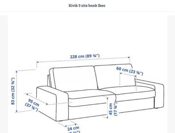 IKEA KIVIK Bankstel 3-zits en 2-zits Taupe-Grijs-Tullinge - afbeelding 21