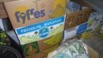 bananendozen vol spullen, Ophalen, Gebruikt