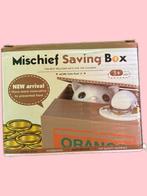 Mischief Saving Box - Schattige Spaarpot met Katje, Verzamelen, Spaarpotten, Ophalen of Verzenden, Nieuw