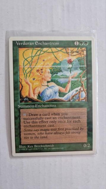 MTG 4th Edition - Verduran Enchantress beschikbaar voor biedingen
