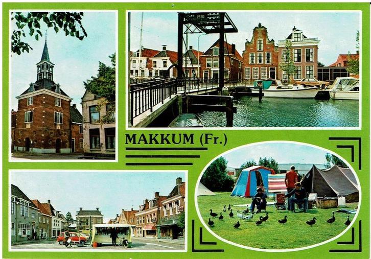 Ansichtkaart Makkum, Verzamelen, Ansichtkaarten | Nederland, Gelopen, Friesland, 1980 tot heden, Ophalen of Verzenden