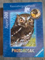 Ravensburger fotomosaic Uil 500 stukjes, Hobby en Vrije tijd, Denksport en Puzzels, Ophalen of Verzenden, 500 t/m 1500 stukjes