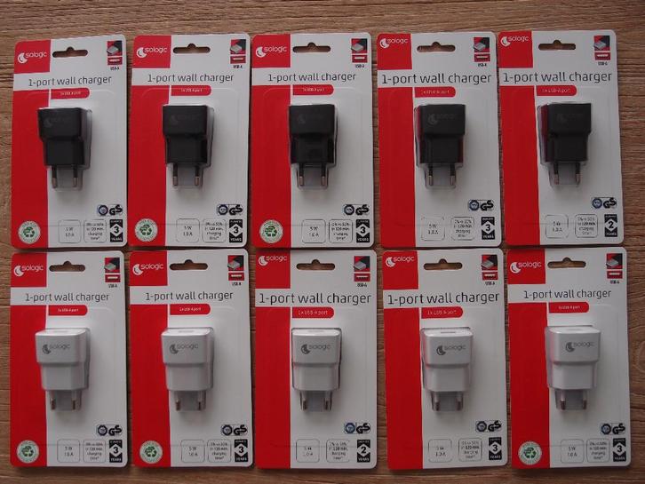 Partij USB-A laders telefoonoplader 10st €10,95 /20st €19,95, Telecommunicatie, Mobiele telefoons | Telefoon-opladers, Nieuw, Overige merken