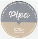 1 JONGENS VAN DE WIT BOSSCHE STADSBROUWERIJ PIPA BIERVILTJE, Verzamelen, Biermerken, Verzenden, Gebruikt, Viltje(s), Overige merken