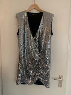 Zara zilveren glitterjurkje maat L, Overige kleuren, Zara, Maat 42/44 (L), Ophalen of Verzenden