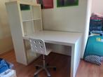 Ikea bureau met kast en stoel, Ophalen, Gebruikt