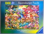 Mooie Ravensburger puzzel Merry Mushroom Village 1000 st., Ophalen, 500 t/m 1500 stukjes, Zo goed als nieuw, Legpuzzel