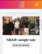 NIKKIE SAMPLE SALE kaartje 22 okt. 1ste shift 17:00-18:30, Tickets en Kaartjes, Eén persoon