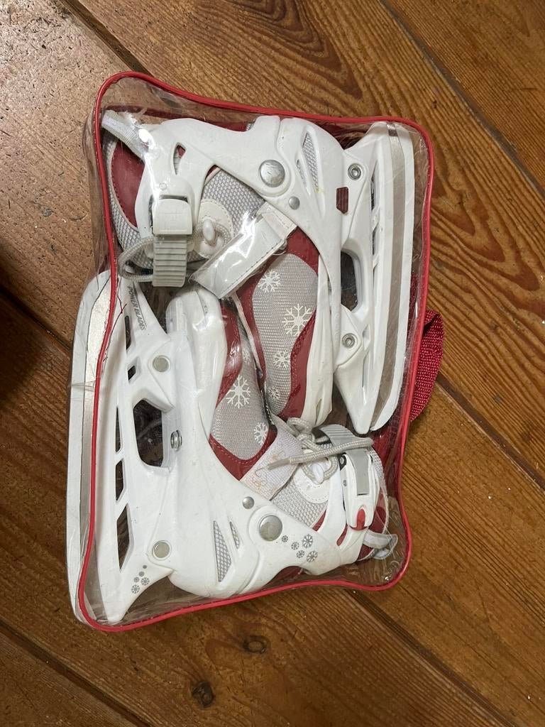 Crivit verstelbare schaatsen, wit-roze, maat 28-32, Ophalen of Verzenden, Gebruikt, Overige typen, Overige merken