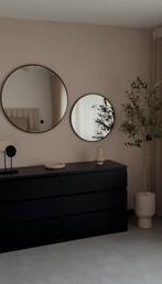2 ronde spiegels, Huis en Inrichting, Woonaccessoires | Spiegels, Ophalen, Zo goed als nieuw
