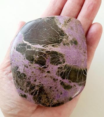 XXL Atlantasiet handsteen 256 gram!  beschikbaar voor biedingen