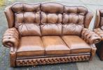 Chesterfield Suzanne Bank & Fauteuils - Gratis Bezorging!, Gebruikt, Driepersoons, Ophalen of Verzenden, Rechte bank