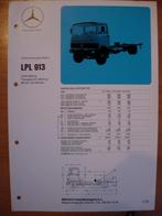 Mercedes LPL 913 Technische Specificatie folder 1979 LPL913, Ophalen, Mercedes, Zo goed als nieuw, Mercedes-Benz