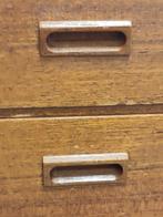 Vintage teak houten ladekastje Formule FM Meubelen kast hout, Ophalen, Gebruikt, Mid century Dutch design, 1 of 2 laden