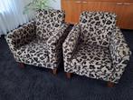 2 fauteuils stoelen, Huis en Inrichting, Fauteuils, Ophalen, Gebruikt, Hout, 75 tot 100 cm