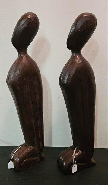 Afrikaanse Houten Beelden - Abaci Hout - 51cm beschikbaar voor biedingen