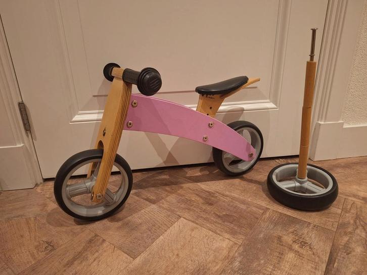 Bandits & Angels 4 in 1 Loopfiets Roze, Kinderen en Baby's, Speelgoed | Buiten | Voertuigen en Loopfietsen, Gebruikt, Loopfiets